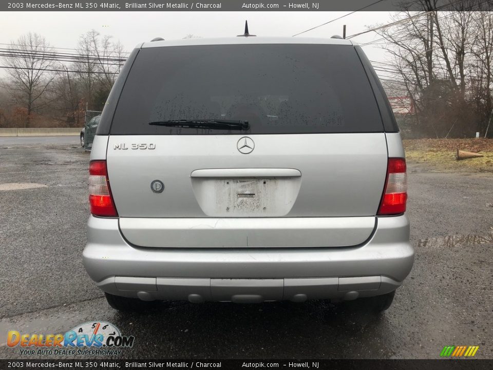 2003 Mercedes-Benz ML 350 4Matic Brilliant Silver Metallic / Charcoal Photo #4