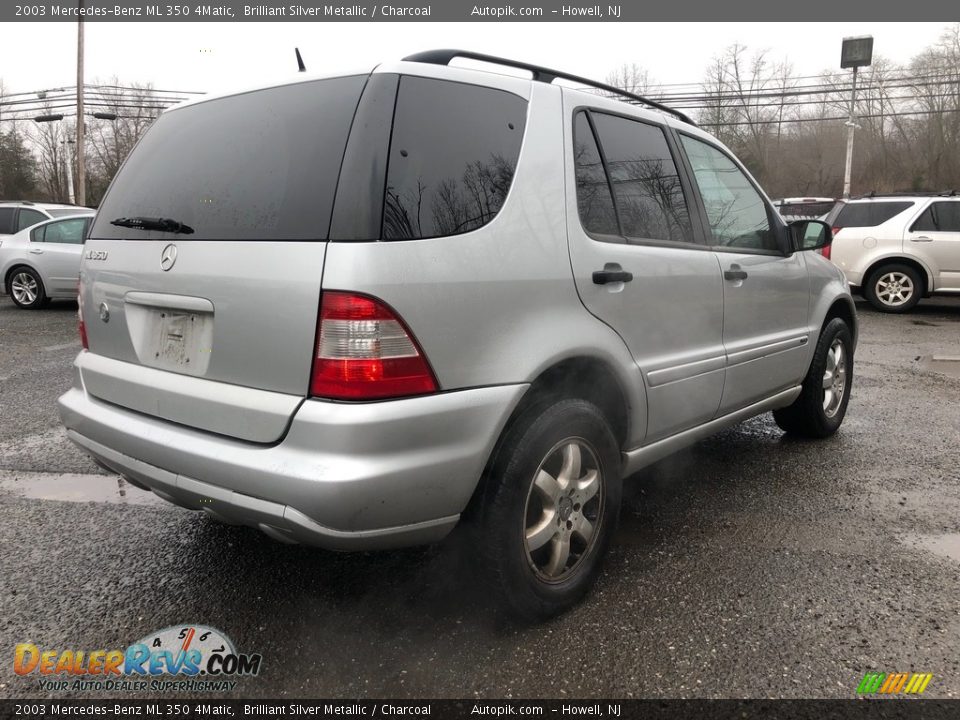2003 Mercedes-Benz ML 350 4Matic Brilliant Silver Metallic / Charcoal Photo #5