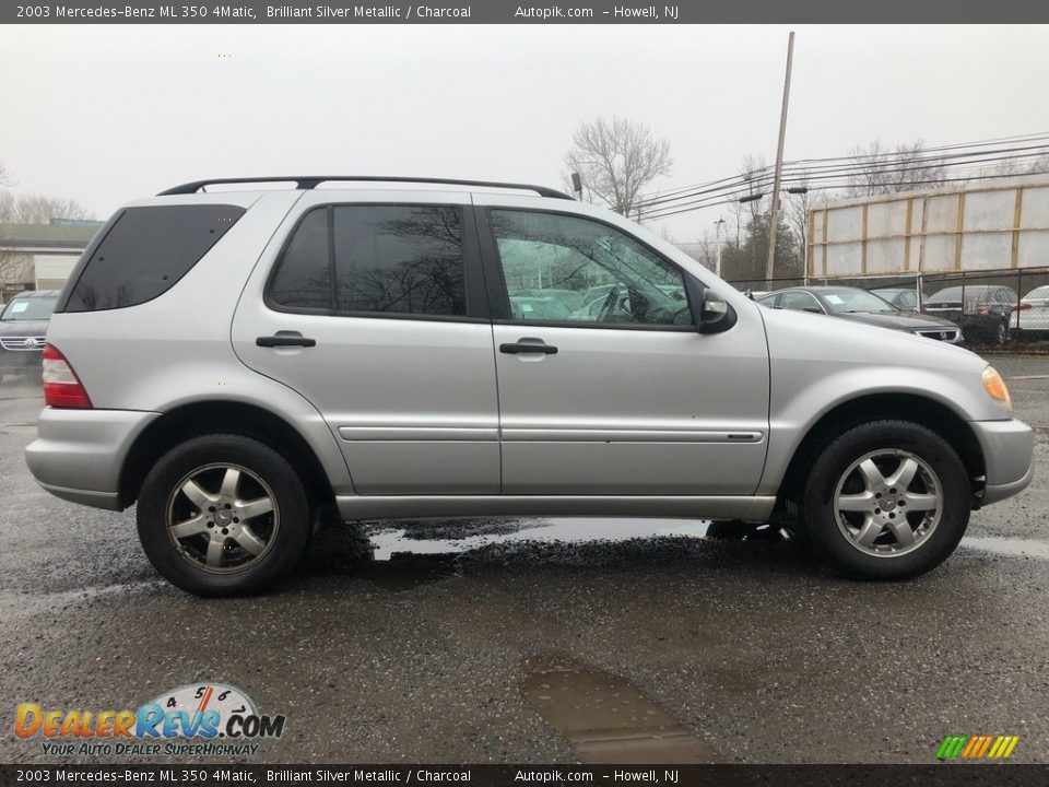 2003 Mercedes-Benz ML 350 4Matic Brilliant Silver Metallic / Charcoal Photo #6