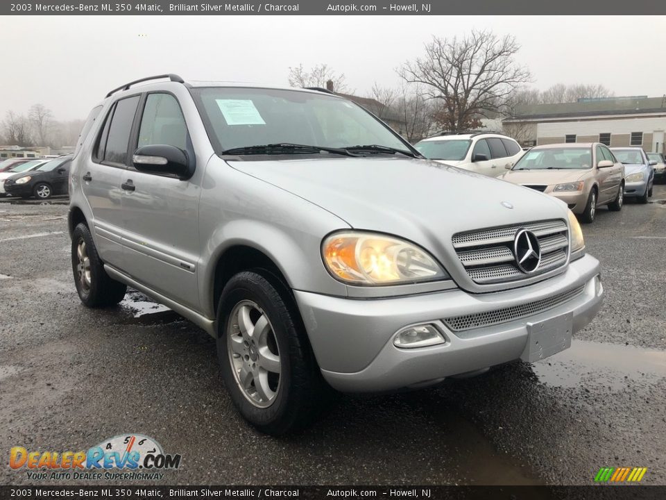 2003 Mercedes-Benz ML 350 4Matic Brilliant Silver Metallic / Charcoal Photo #7