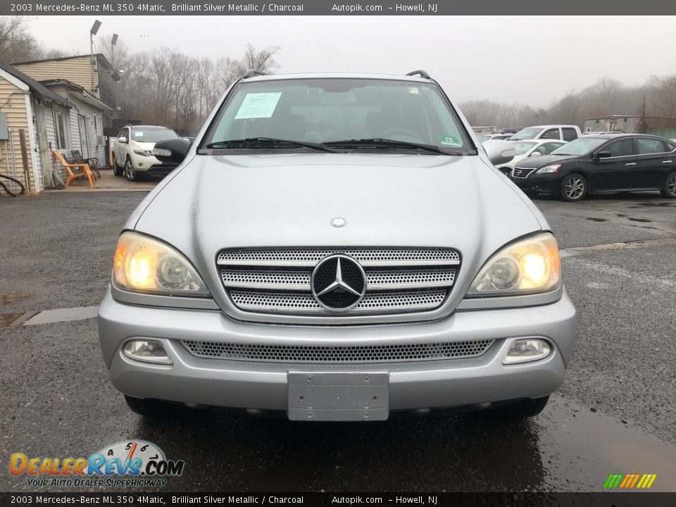 2003 Mercedes-Benz ML 350 4Matic Brilliant Silver Metallic / Charcoal Photo #8