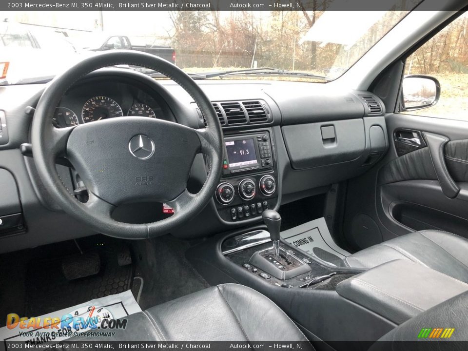 2003 Mercedes-Benz ML 350 4Matic Brilliant Silver Metallic / Charcoal Photo #13