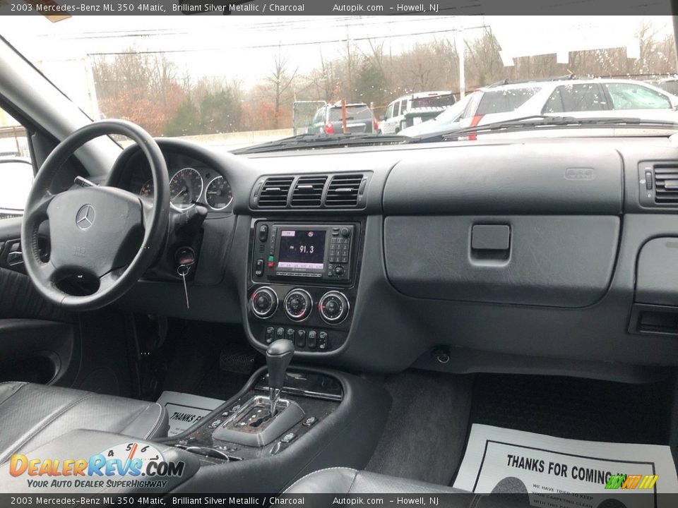 2003 Mercedes-Benz ML 350 4Matic Brilliant Silver Metallic / Charcoal Photo #15