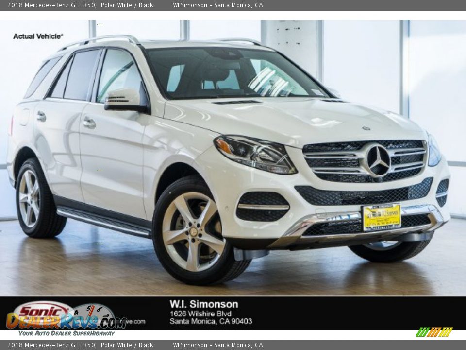 2018 Mercedes-Benz GLE 350 Polar White / Black Photo #1