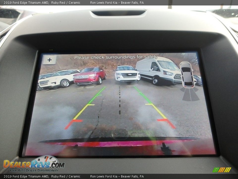 2019 Ford Edge Titanium AWD Ruby Red / Ceramic Photo #20