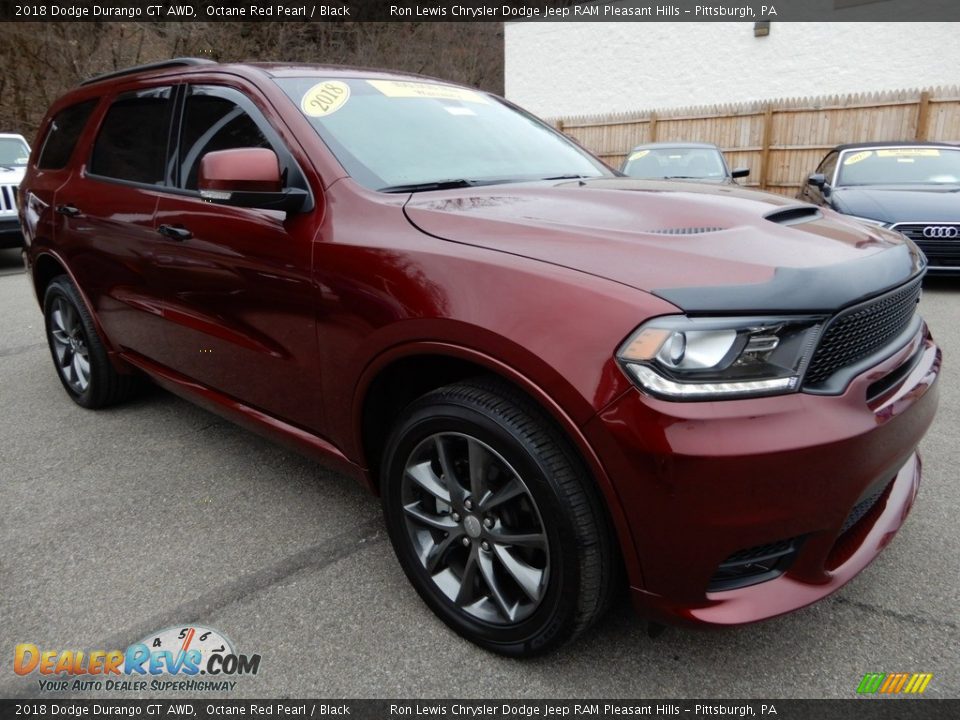 2018 Dodge Durango GT AWD Octane Red Pearl / Black Photo #8