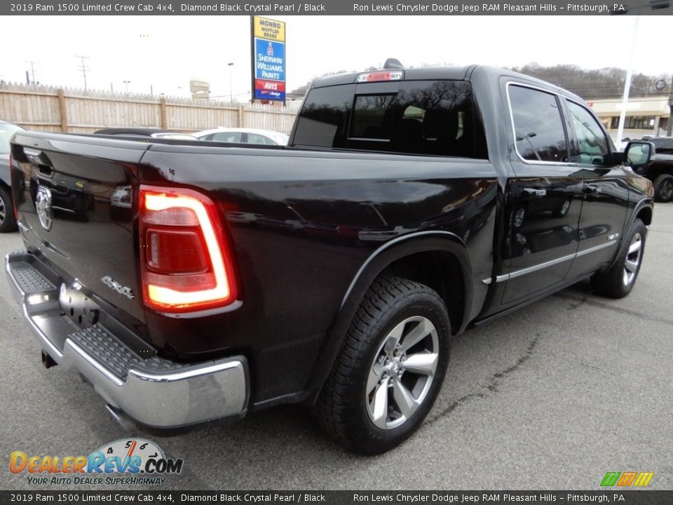 2019 Ram 1500 Limited Crew Cab 4x4 Diamond Black Crystal Pearl / Black Photo #5