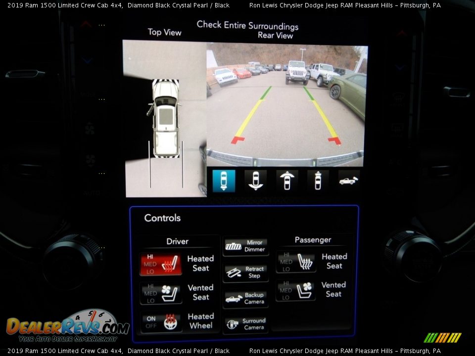 2019 Ram 1500 Limited Crew Cab 4x4 Diamond Black Crystal Pearl / Black Photo #18