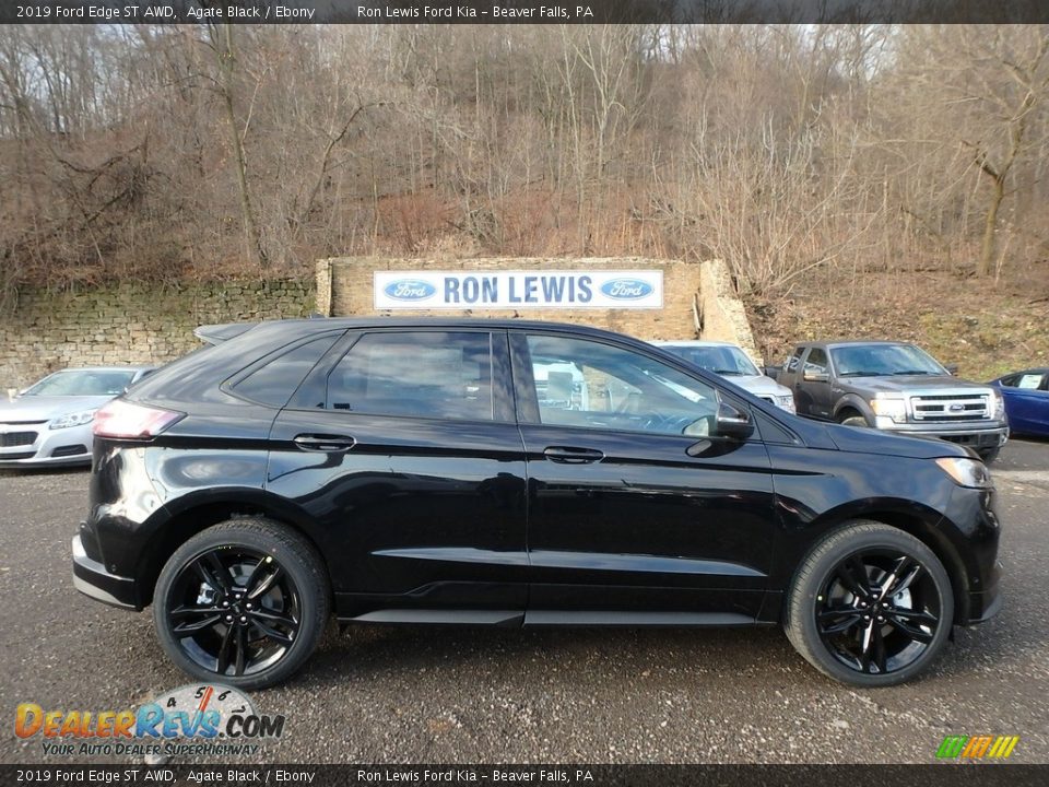 2019 Ford Edge ST AWD Agate Black / Ebony Photo #1