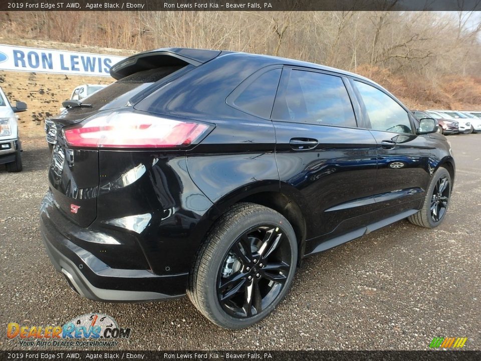 2019 Ford Edge ST AWD Agate Black / Ebony Photo #2