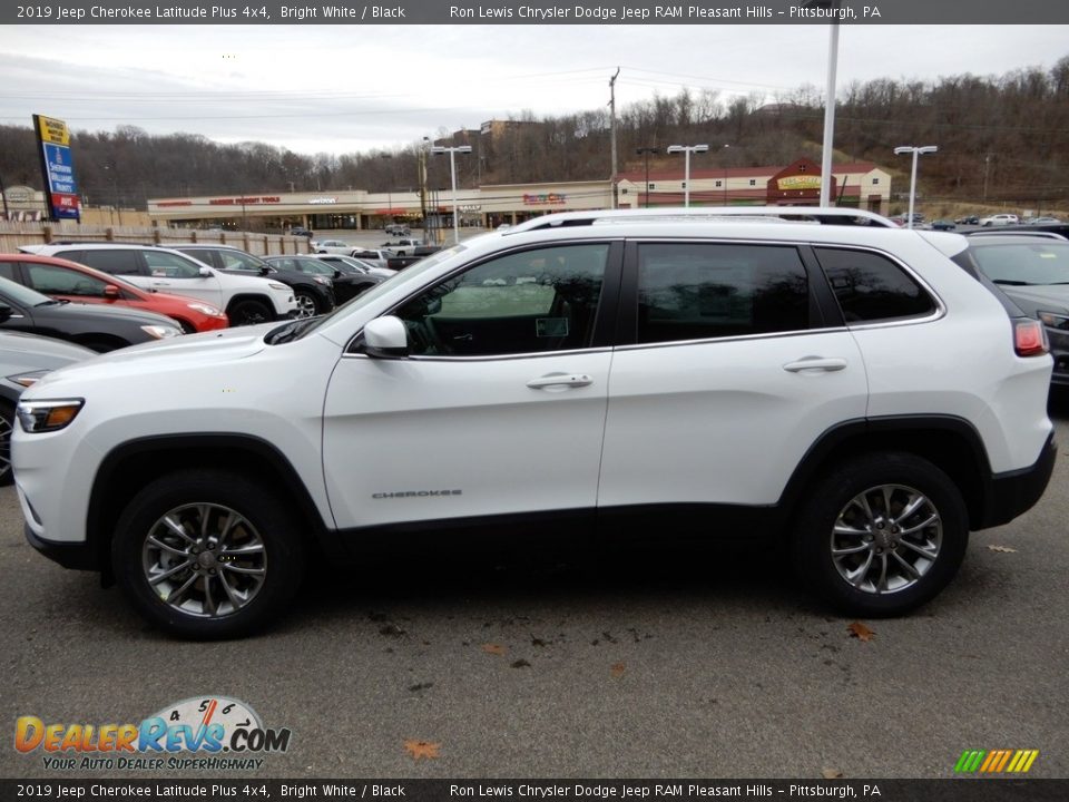 2019 Jeep Cherokee Latitude Plus 4x4 Bright White / Black Photo #2