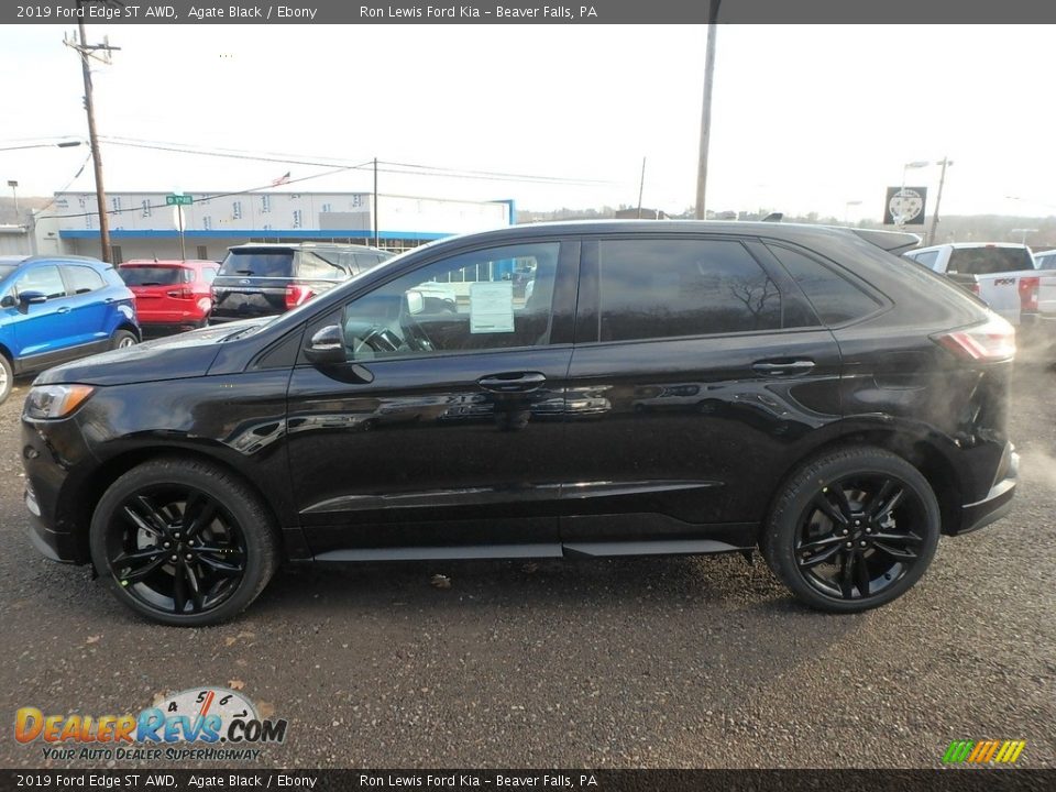 2019 Ford Edge ST AWD Agate Black / Ebony Photo #6