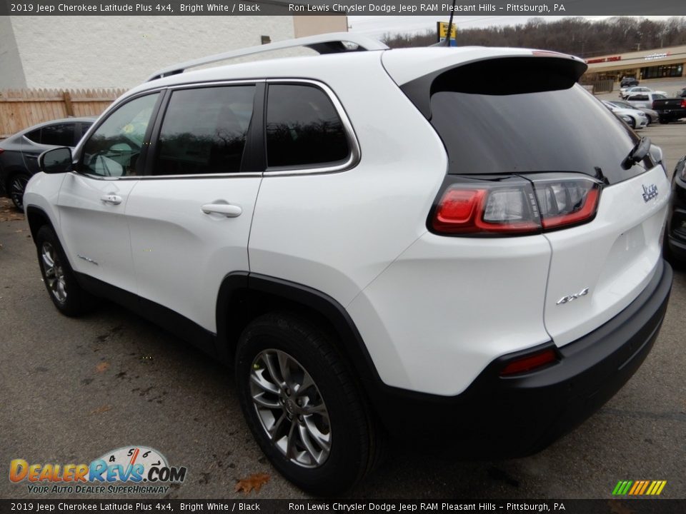 2019 Jeep Cherokee Latitude Plus 4x4 Bright White / Black Photo #3