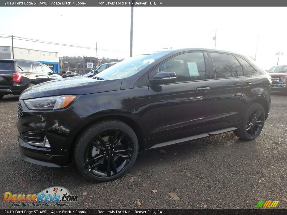 2019 Ford Edge ST AWD Agate Black / Ebony Photo #7