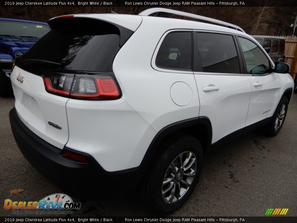 2019 Jeep Cherokee Latitude Plus 4x4 Bright White / Black Photo #6