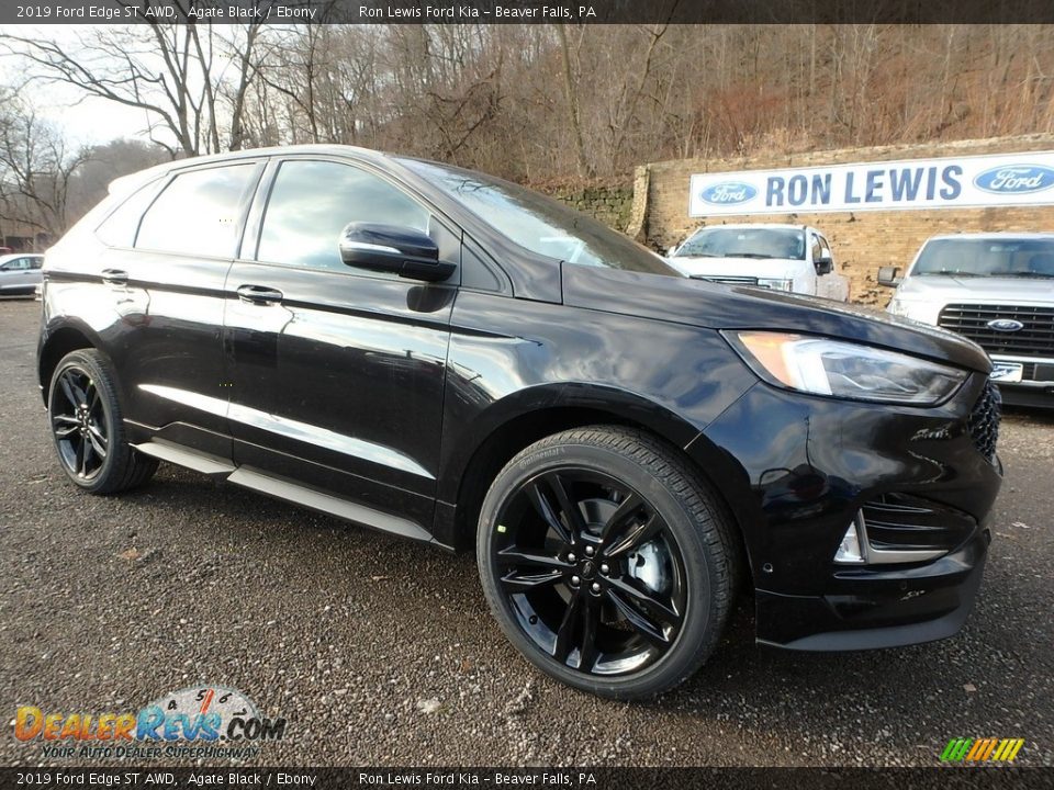 2019 Ford Edge ST AWD Agate Black / Ebony Photo #9