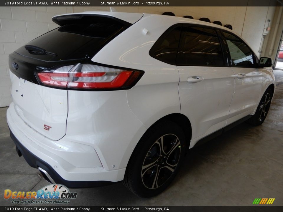 2019 Ford Edge ST AWD White Platinum / Ebony Photo #2