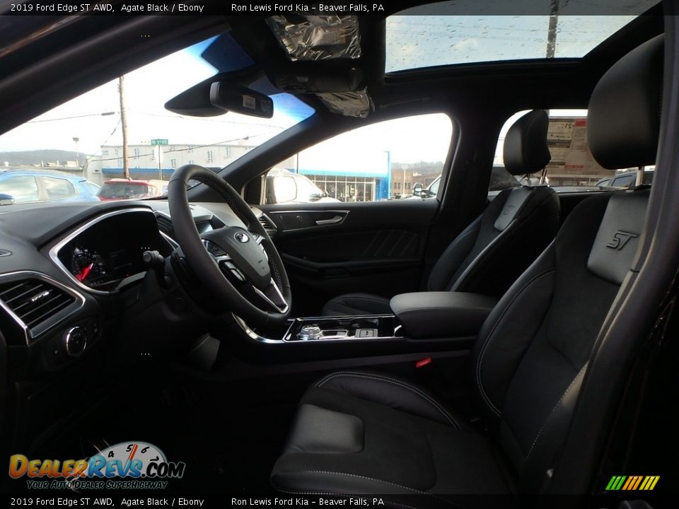 2019 Ford Edge ST AWD Agate Black / Ebony Photo #11