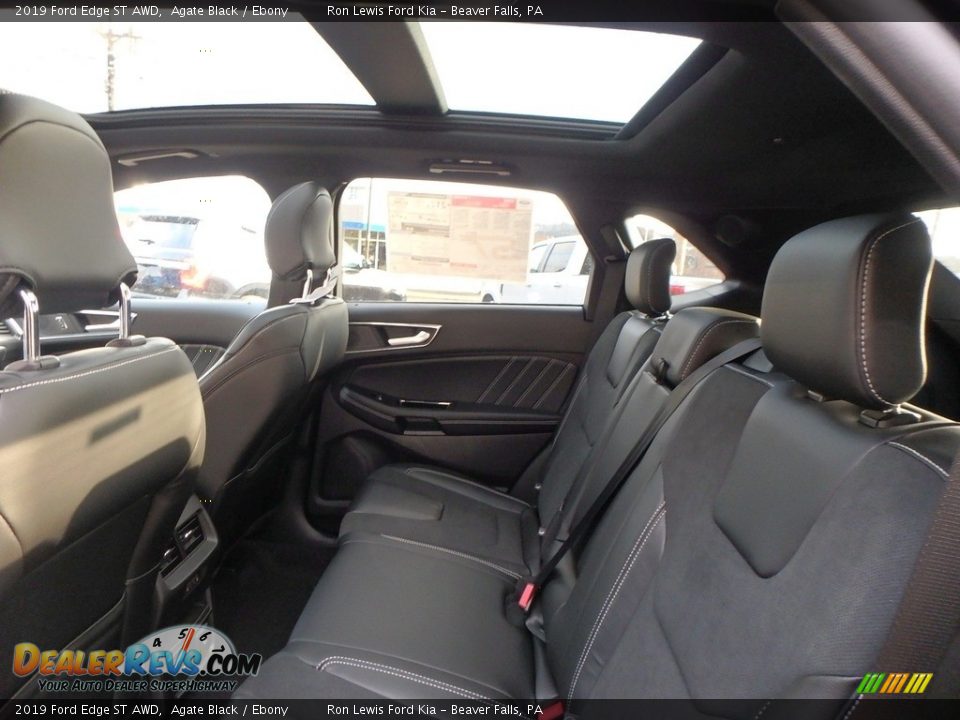 Rear Seat of 2019 Ford Edge ST AWD Photo #12