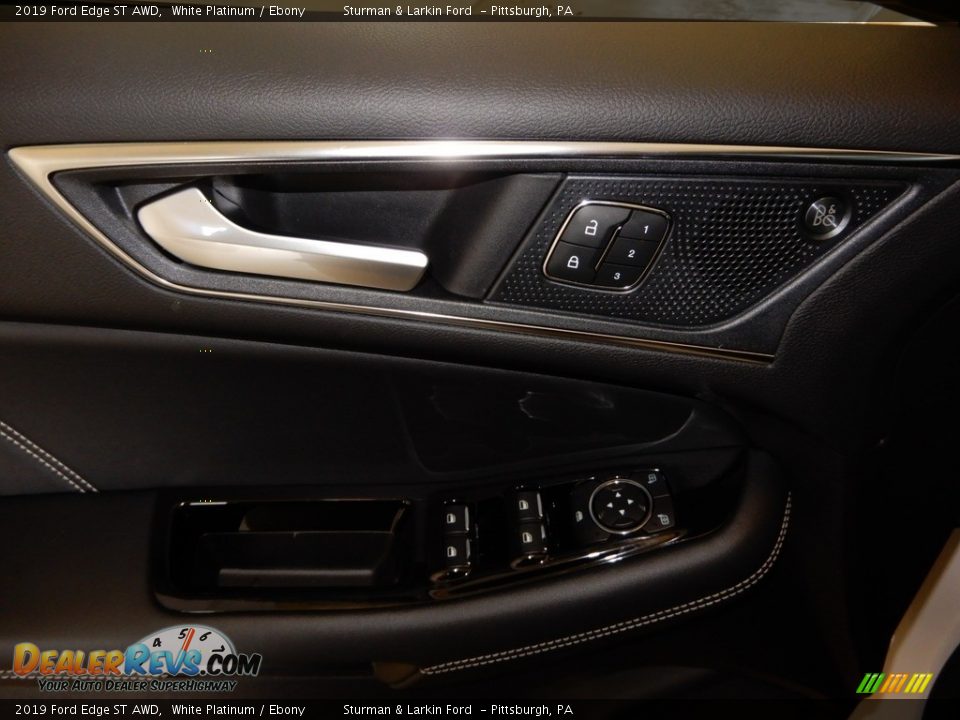 2019 Ford Edge ST AWD White Platinum / Ebony Photo #10