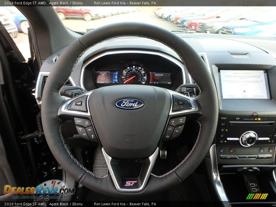 2019 Ford Edge ST AWD Steering Wheel Photo #18
