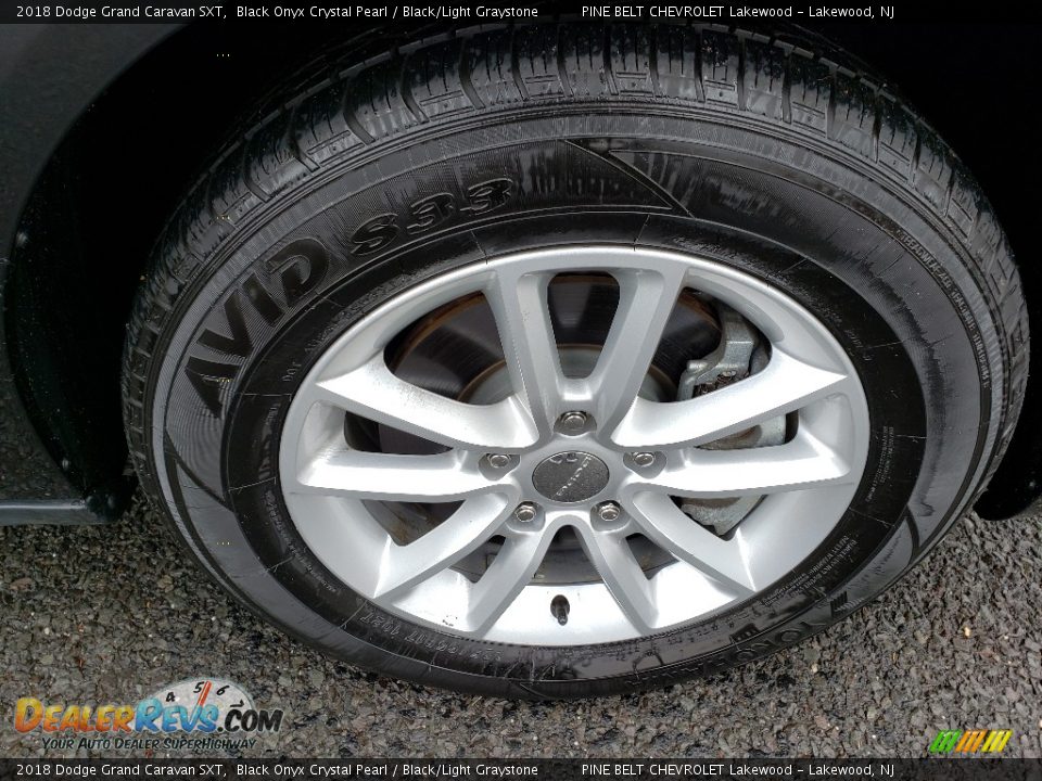 2018 Dodge Grand Caravan SXT Black Onyx Crystal Pearl / Black/Light Graystone Photo #9