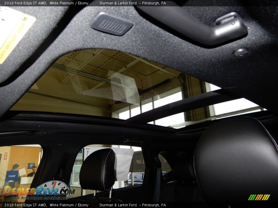 2019 Ford Edge ST AWD White Platinum / Ebony Photo #12