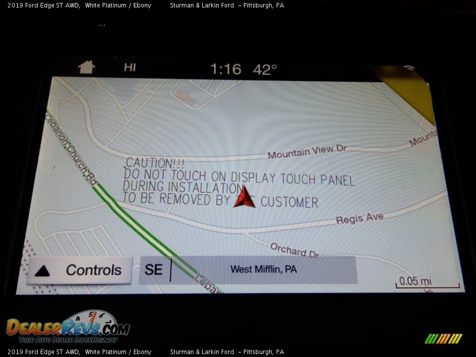 2019 Ford Edge ST AWD White Platinum / Ebony Photo #13