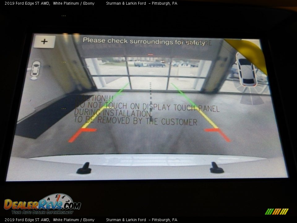 2019 Ford Edge ST AWD White Platinum / Ebony Photo #14