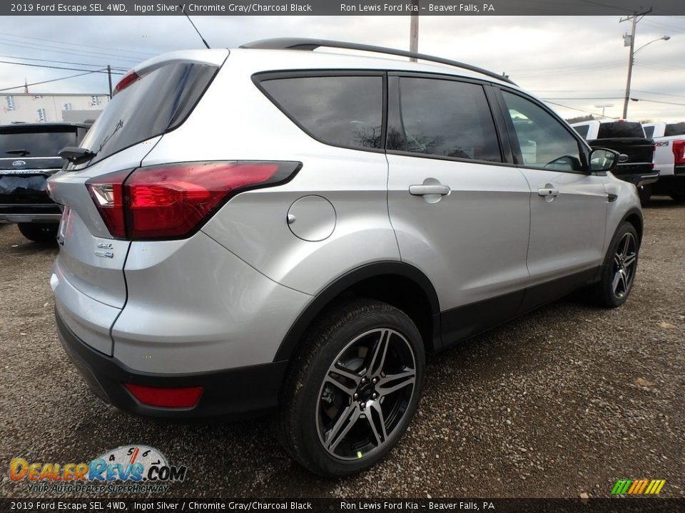 2019 Ford Escape SEL 4WD Ingot Silver / Chromite Gray/Charcoal Black Photo #2
