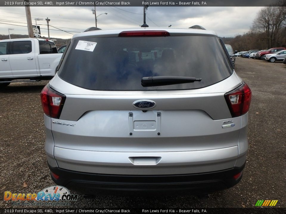 2019 Ford Escape SEL 4WD Ingot Silver / Chromite Gray/Charcoal Black Photo #3