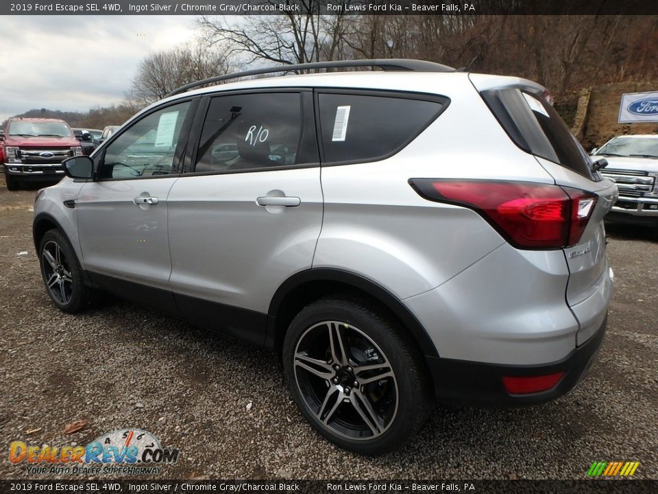 2019 Ford Escape SEL 4WD Ingot Silver / Chromite Gray/Charcoal Black Photo #5