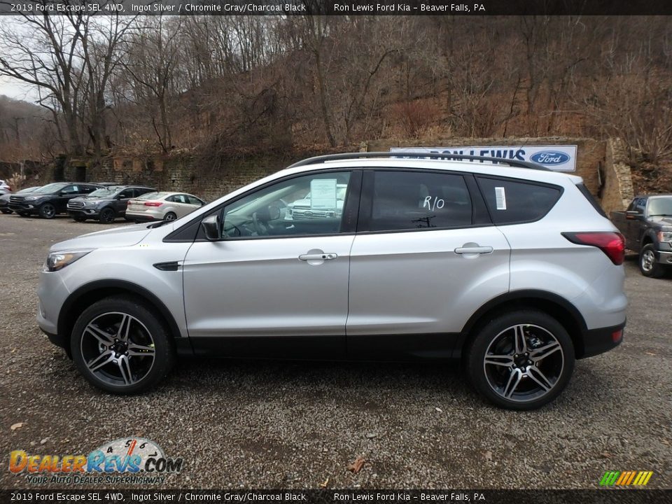 2019 Ford Escape SEL 4WD Ingot Silver / Chromite Gray/Charcoal Black Photo #6