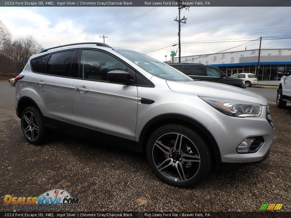 2019 Ford Escape SEL 4WD Ingot Silver / Chromite Gray/Charcoal Black Photo #9