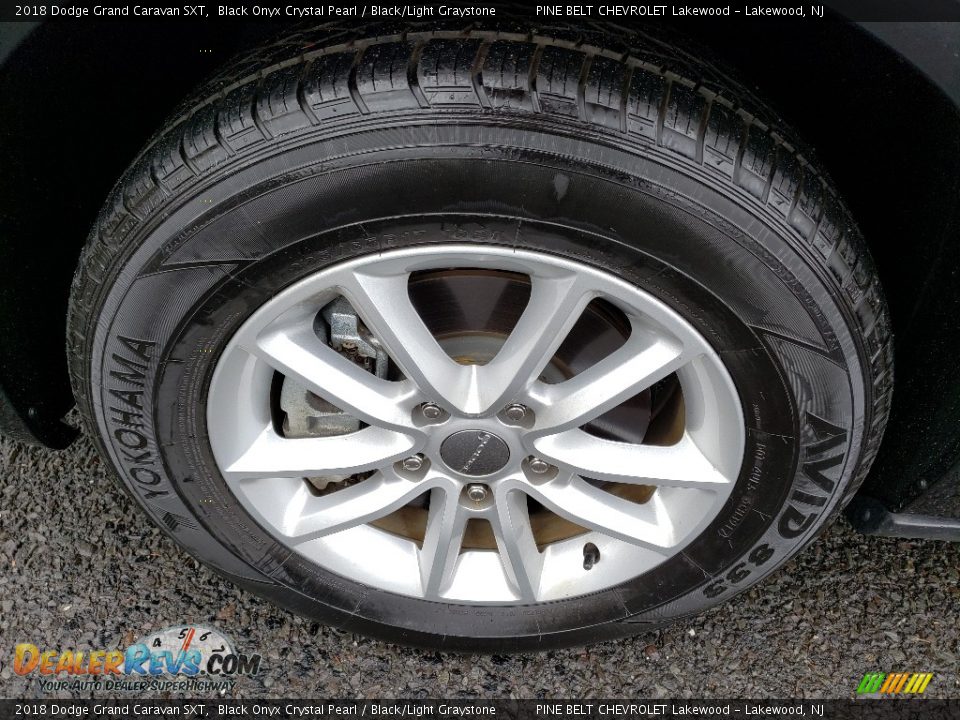 2018 Dodge Grand Caravan SXT Black Onyx Crystal Pearl / Black/Light Graystone Photo #21
