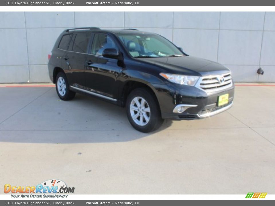 2013 Toyota Highlander SE Black / Black Photo #1