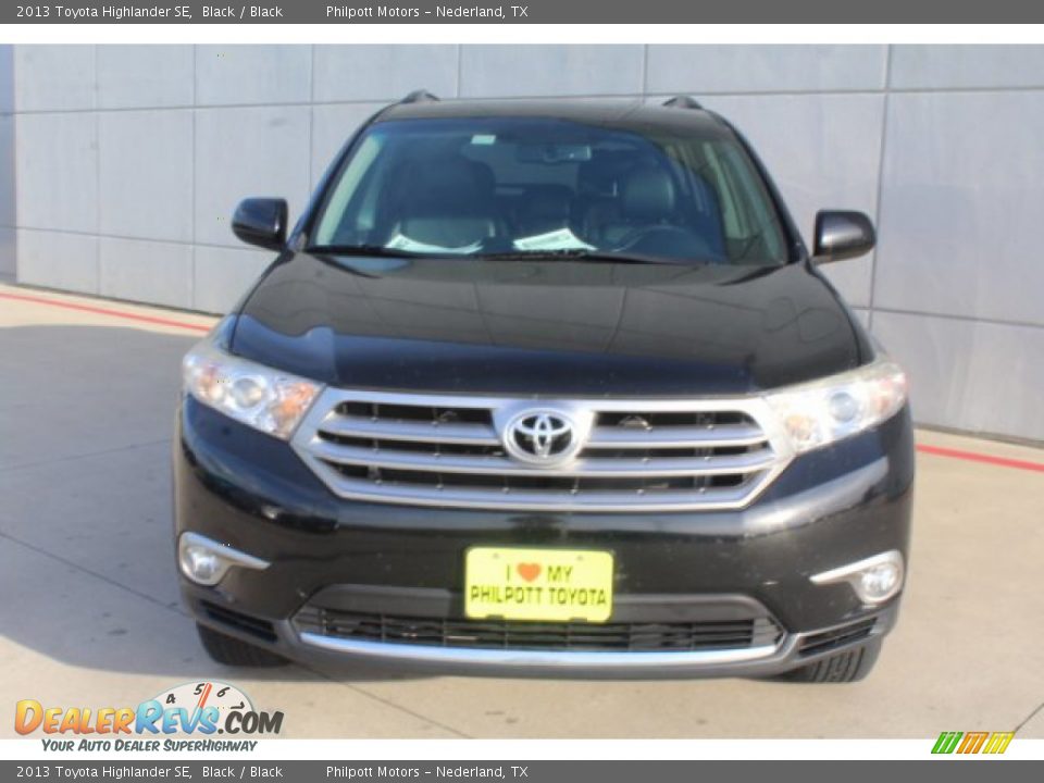 2013 Toyota Highlander SE Black / Black Photo #5