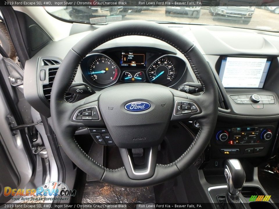2019 Ford Escape SEL 4WD Ingot Silver / Chromite Gray/Charcoal Black Photo #17