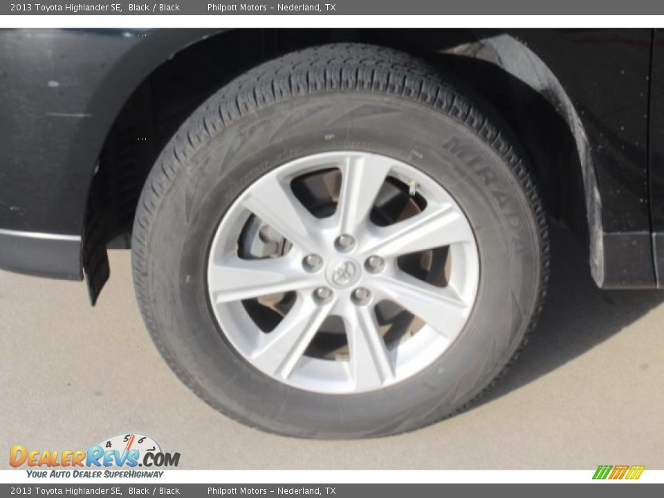 2013 Toyota Highlander SE Black / Black Photo #9