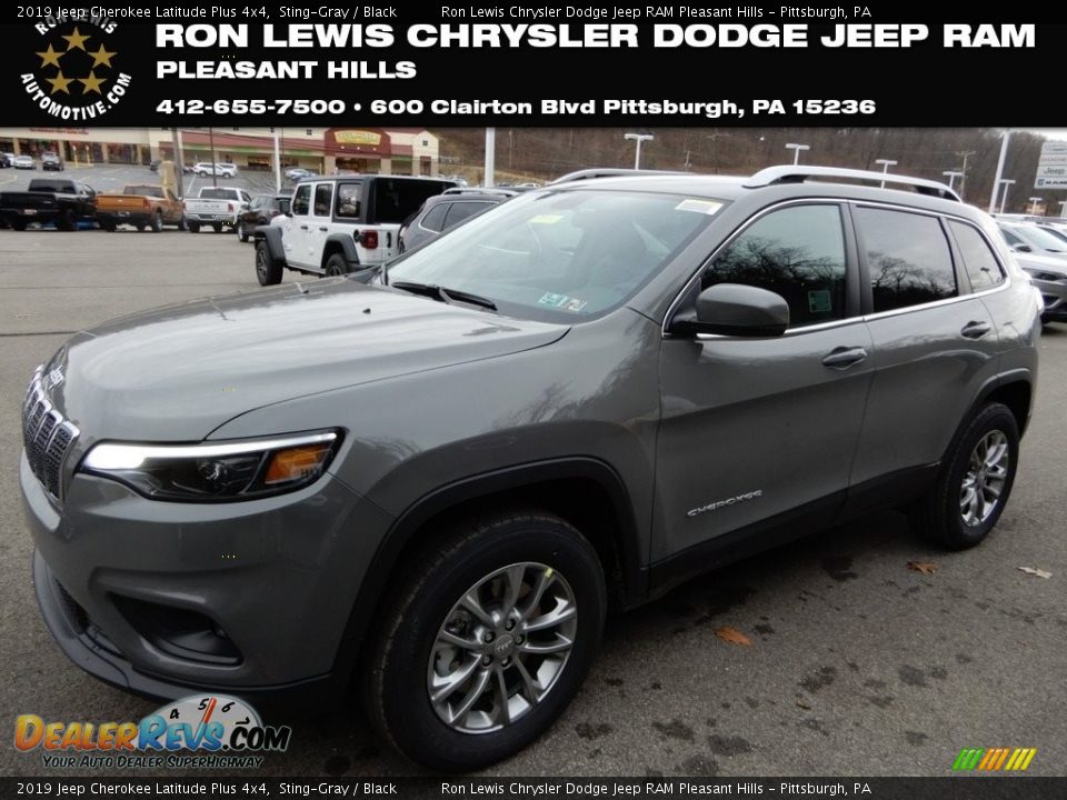 2019 Jeep Cherokee Latitude Plus 4x4 Sting-Gray / Black Photo #1