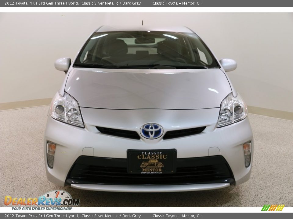 2012 Toyota Prius 3rd Gen Three Hybrid Classic Silver Metallic / Dark Gray Photo #2