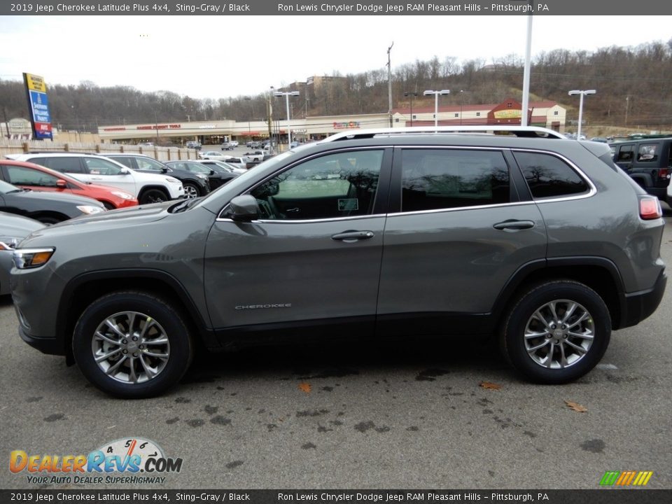 2019 Jeep Cherokee Latitude Plus 4x4 Sting-Gray / Black Photo #2