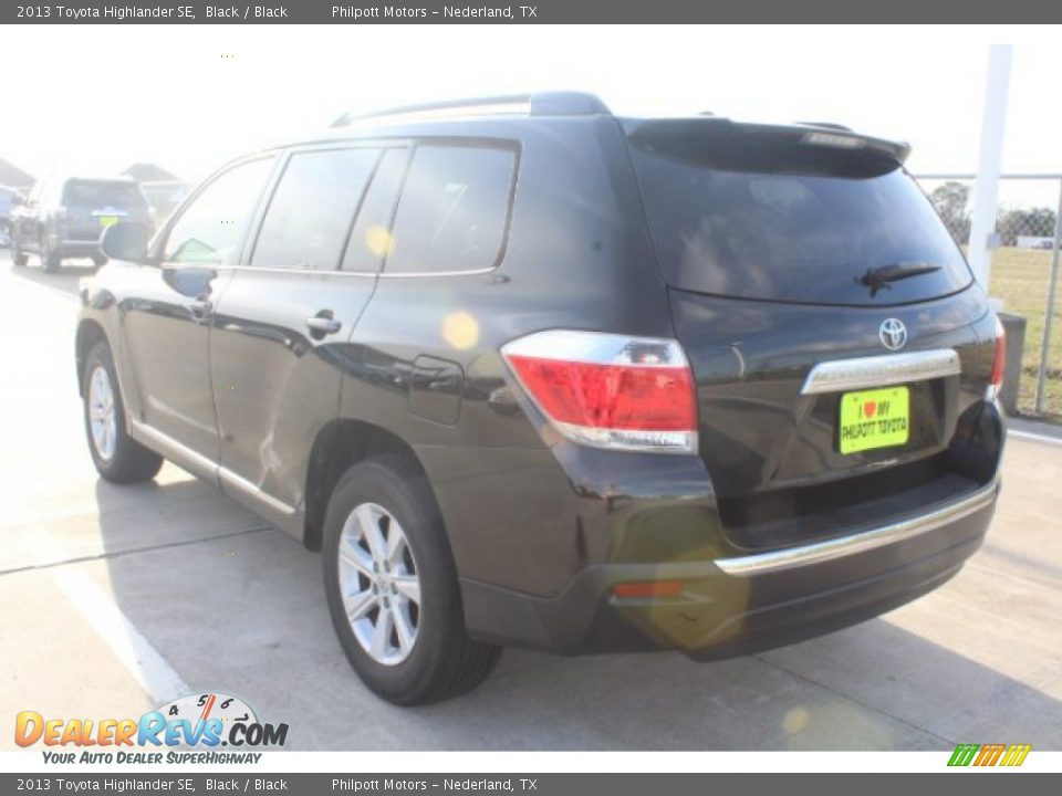 2013 Toyota Highlander SE Black / Black Photo #11