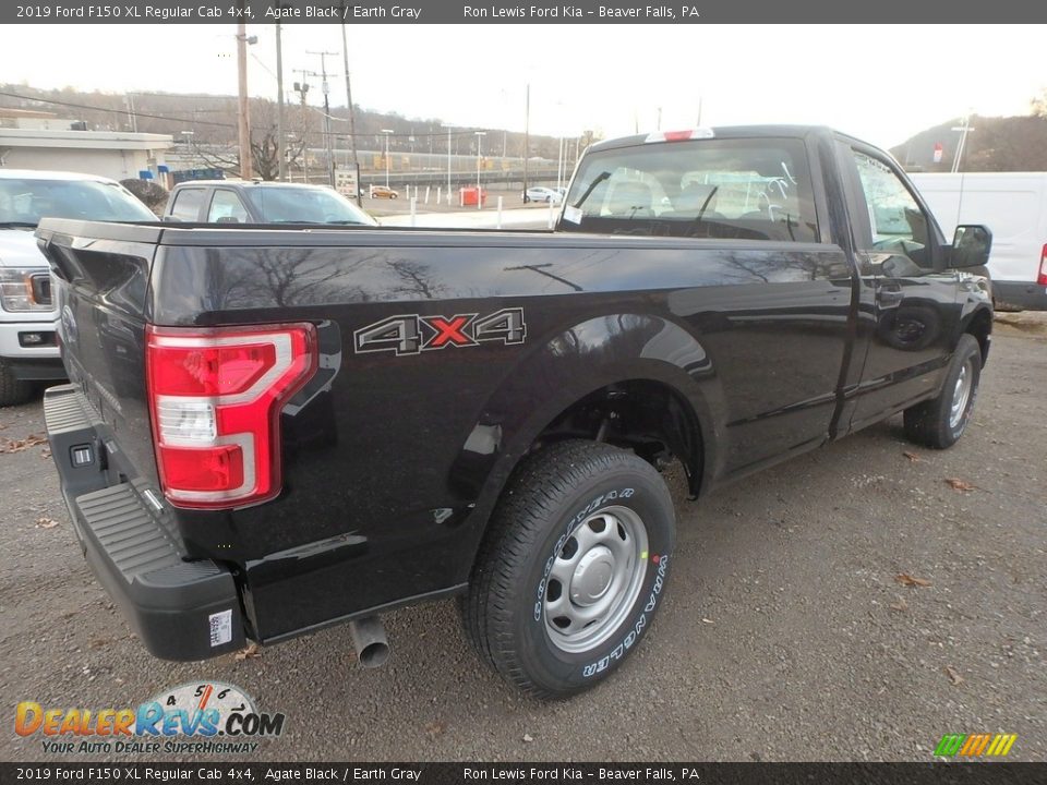 2019 Ford F150 XL Regular Cab 4x4 Agate Black / Earth Gray Photo #4