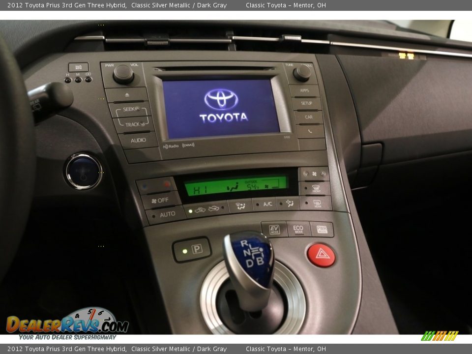 2012 Toyota Prius 3rd Gen Three Hybrid Classic Silver Metallic / Dark Gray Photo #9