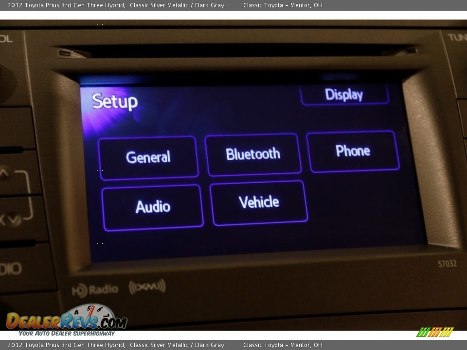 2012 Toyota Prius 3rd Gen Three Hybrid Classic Silver Metallic / Dark Gray Photo #10