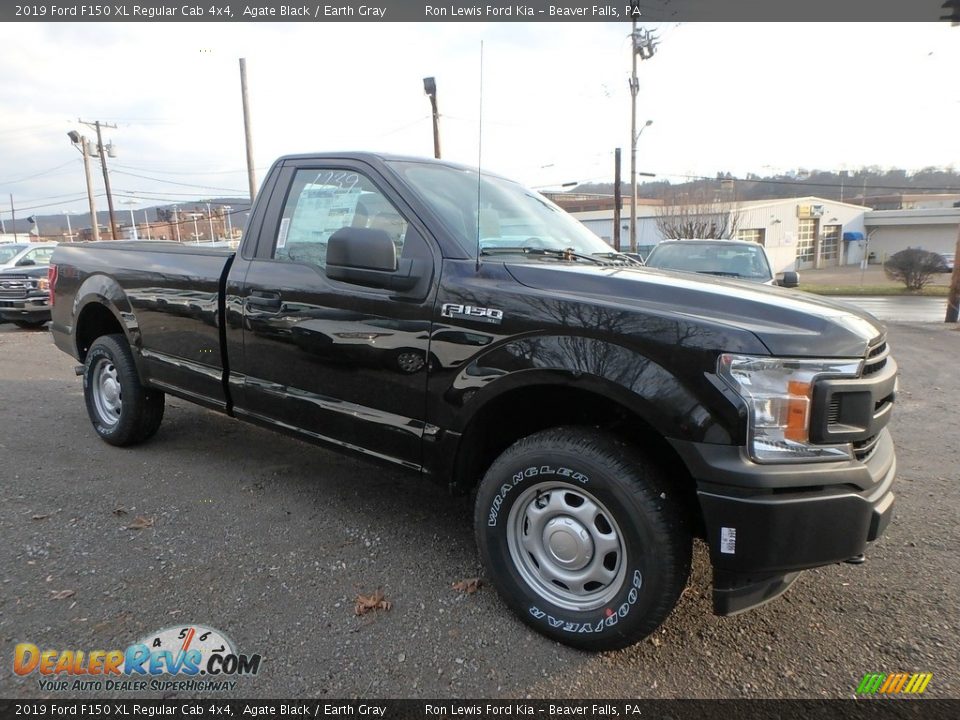 2019 Ford F150 XL Regular Cab 4x4 Agate Black / Earth Gray Photo #10