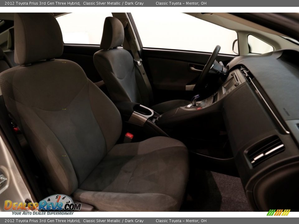 2012 Toyota Prius 3rd Gen Three Hybrid Classic Silver Metallic / Dark Gray Photo #17