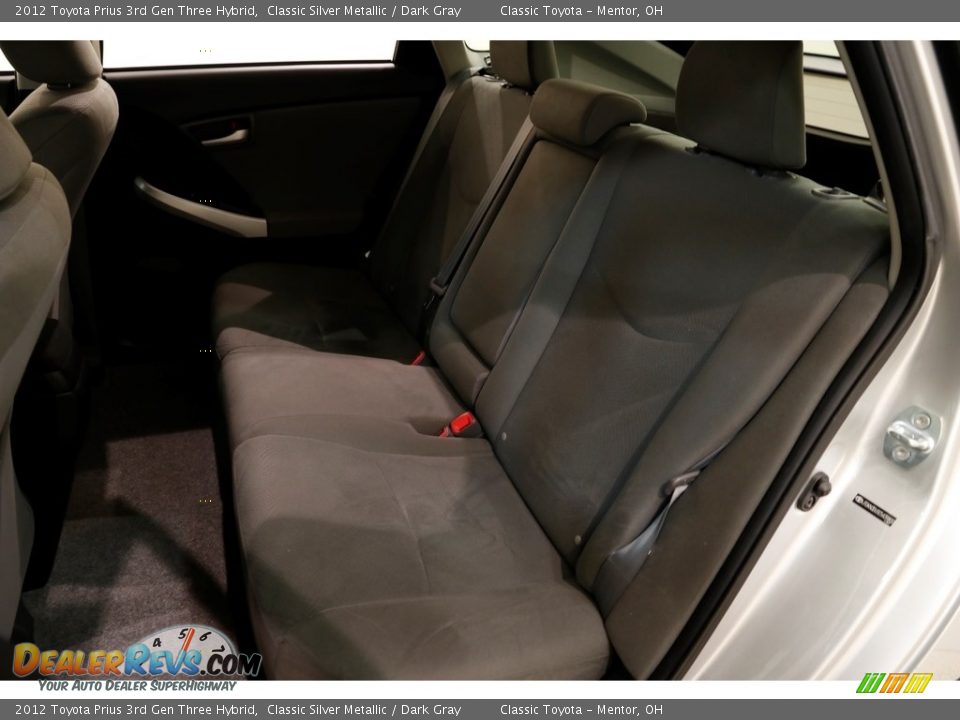 2012 Toyota Prius 3rd Gen Three Hybrid Classic Silver Metallic / Dark Gray Photo #19