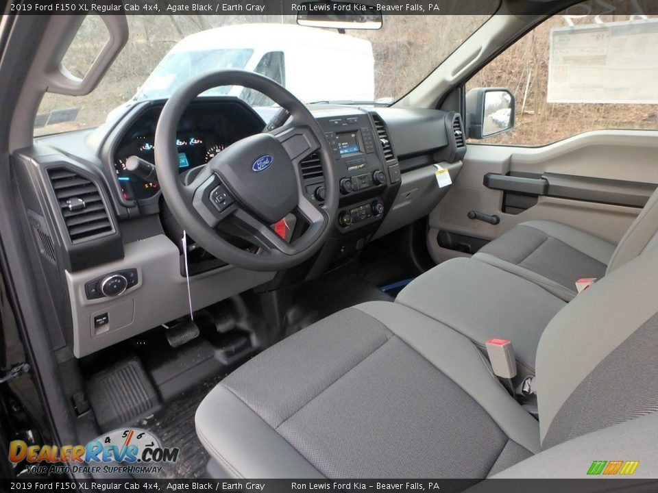 Earth Gray Interior - 2019 Ford F150 XL Regular Cab 4x4 Photo #15